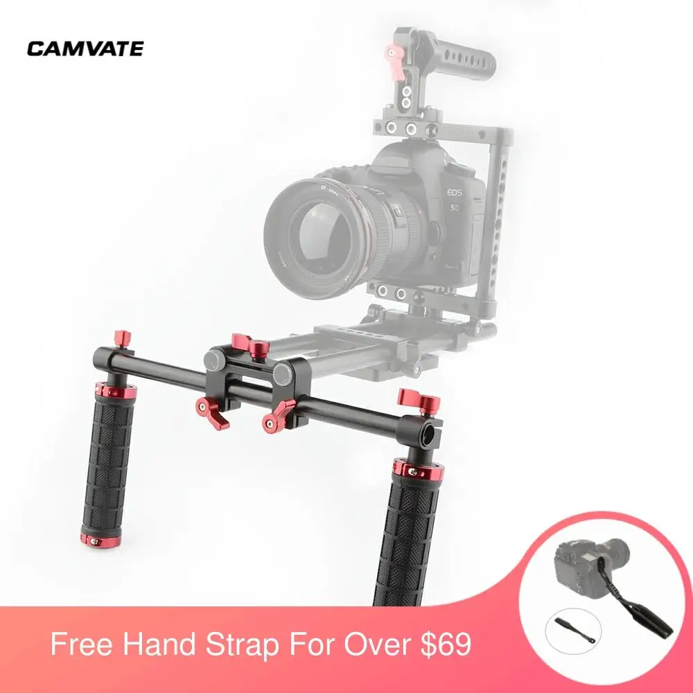 Универсальный алюминиевый Зажим для камеры CAMVATE 15 мм держатель DSLR