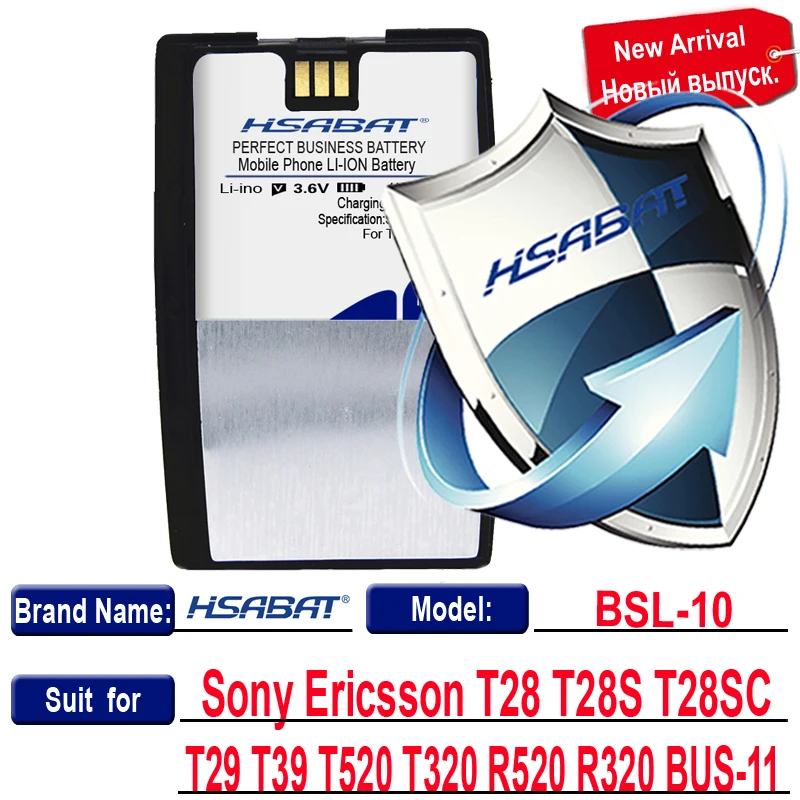 HSABAT 1150 мА/ч, BSL10 BSL-10 Батарея для sony Ericsson T28 T28S T28SC T29 T39 T520 T320 R520 R320 автобус-11