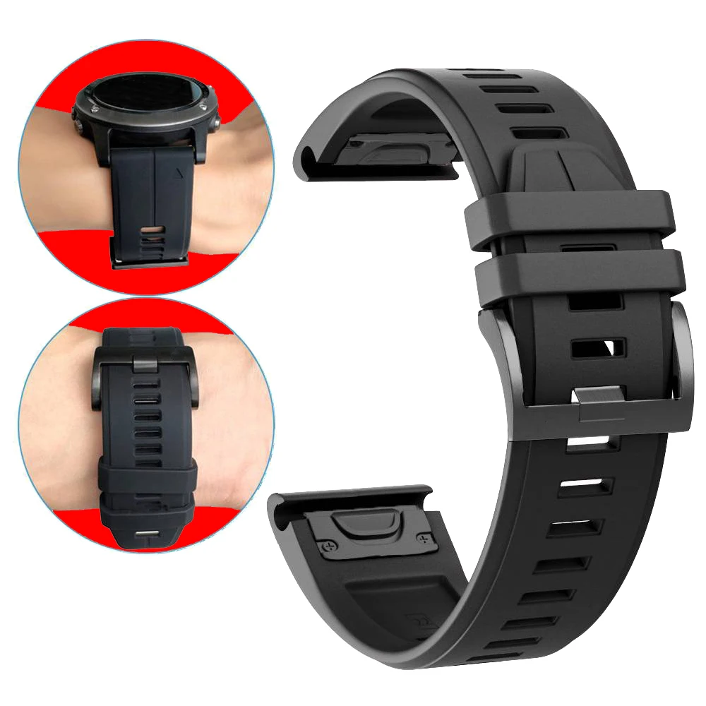 Силиконовый ремешок для Garmin Fenix 5 5X часов сменный смарт-браслета | Электроника