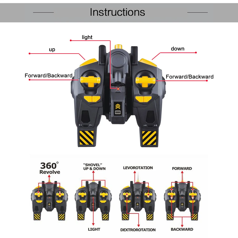 1:16 6CH 360 градусов вращения сплав ведро RC Экскаватор строительная машина игрушка с эффектом грузовики детская коллекция хобби игрушка