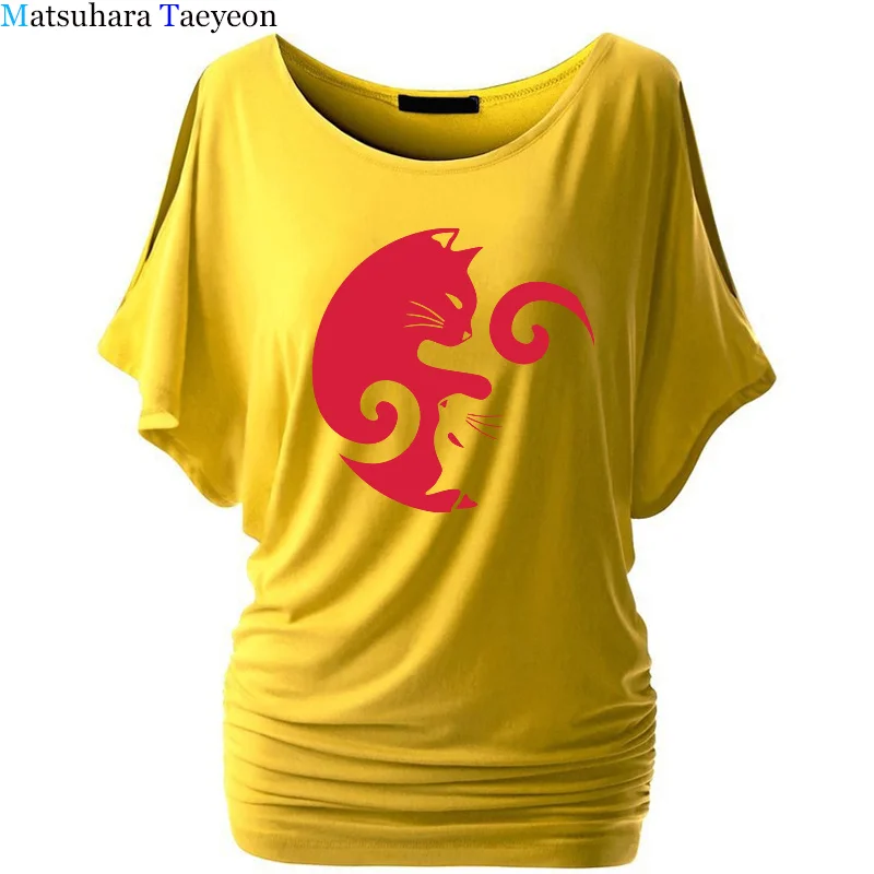 

New Fashion Tshirt Women Funny Cat Printing Graphic Women T Shirt Short Sleeve Plus Size Women O Neck Tops Shirts Women