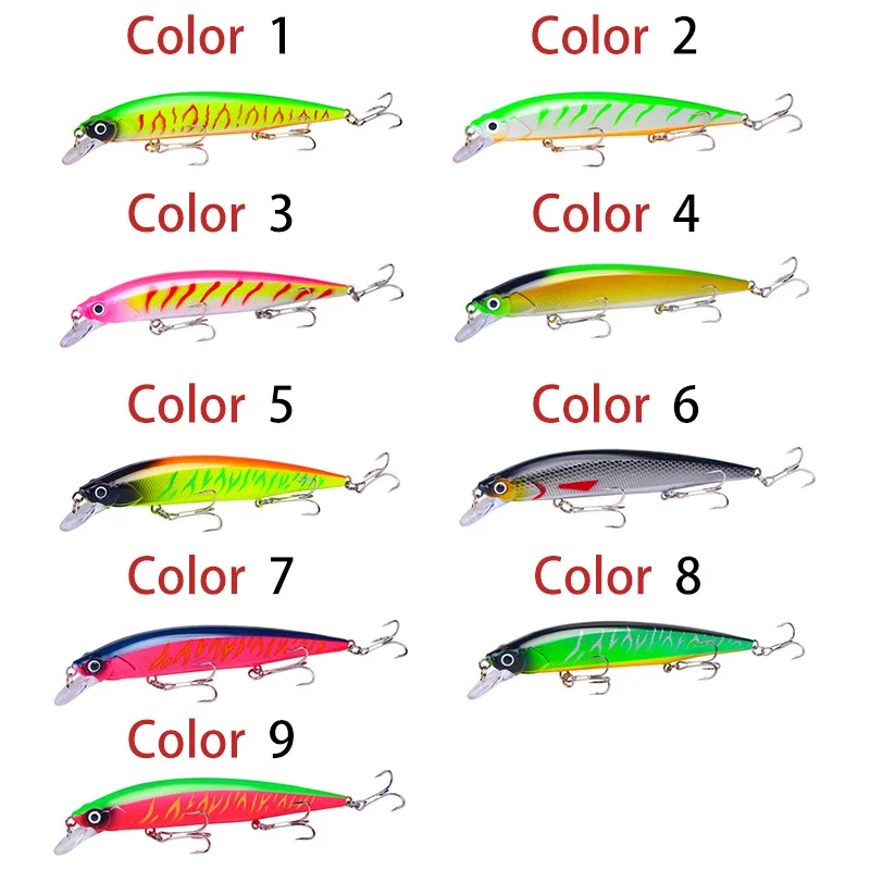 1 PCS 14cm/18.3g Big Minnow Fishing Lures Wobblers Crankbaits Jerkbaits Artificial Hard Baits Hooks 3D Eyes for Carp | Спорт и