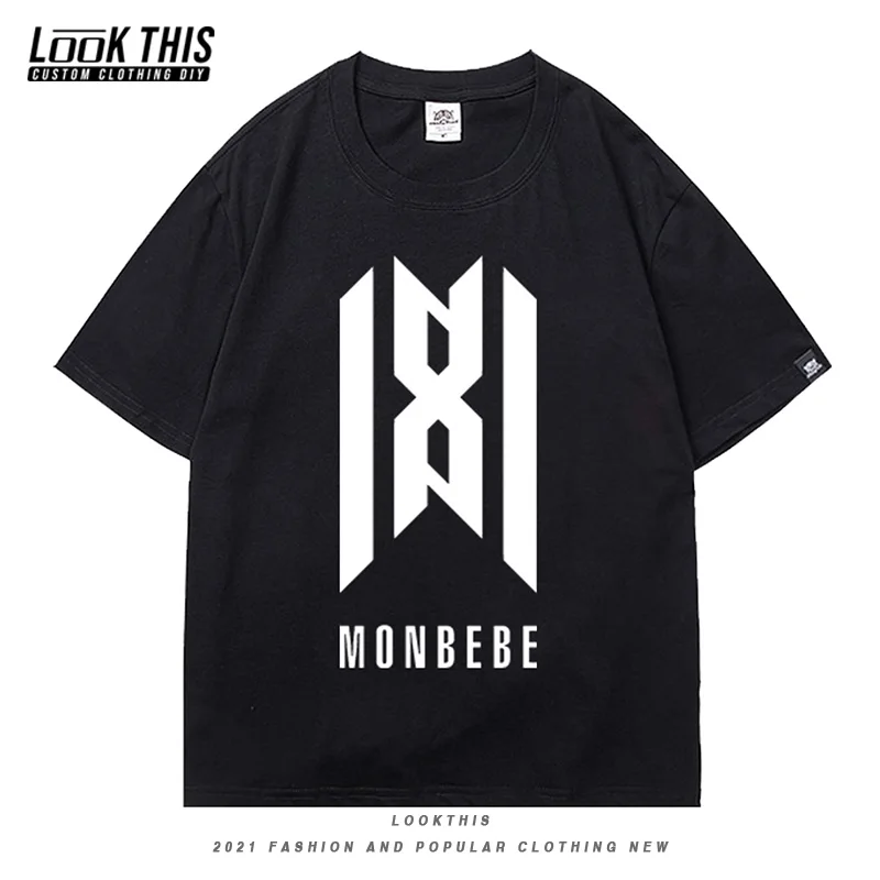 

Женская футболка Monsta в Корейском стиле, летние футболки с принтом для девочек, крутая футболка с коротким рукавом, женская уличная Повседне...