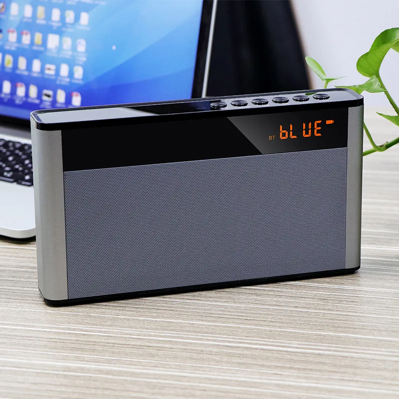 Портативный беспроводной Bluetooth динамик беспроводной громкоговоритель звук системы просмотровый экран стерео объемный бытовой открытый СПИК