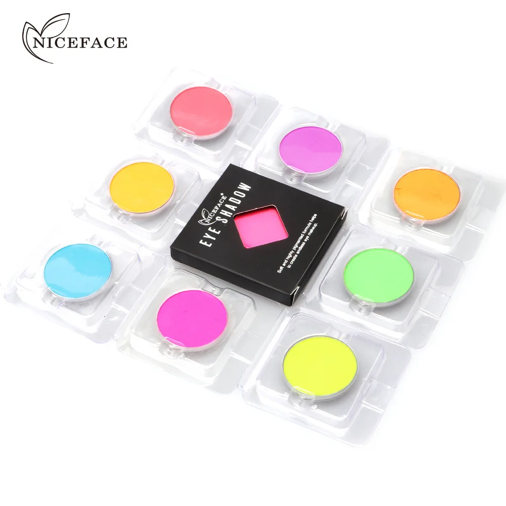 Niceface цветные одиночные тени для век блестящий пигмент макияж водостойкие