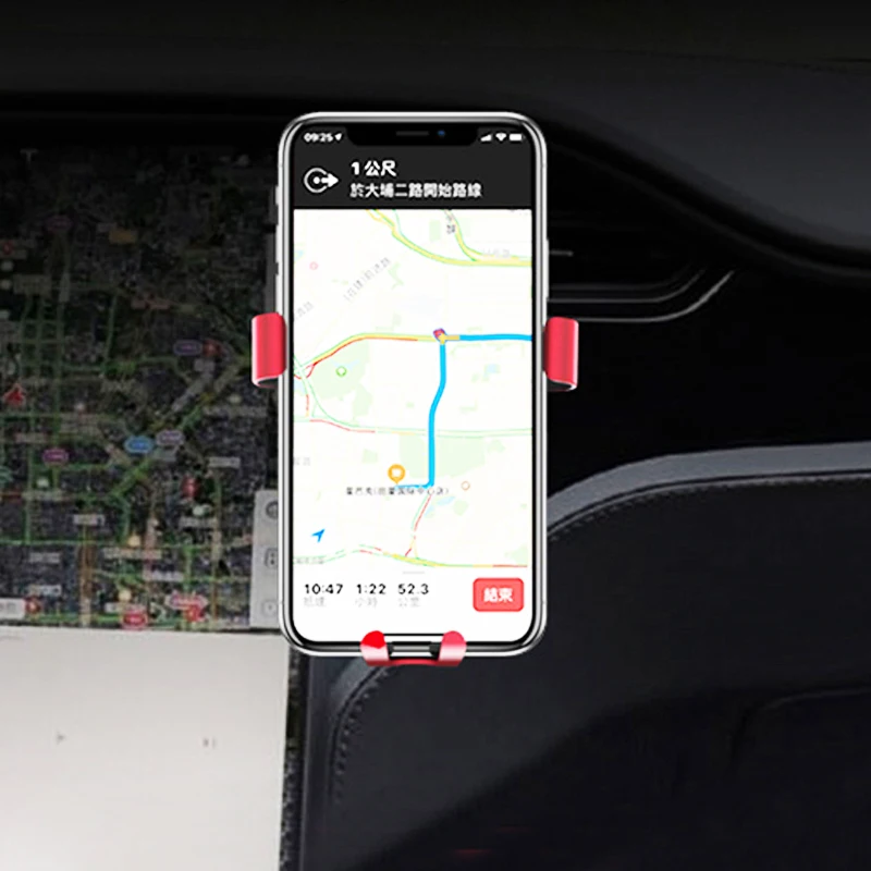 For Tesla Model S 2012-2022 / X 2016-2022 Smartphone Mobile Phone Cellphone Holder Air Vent Sucker Bracket Stand | Автомобили и