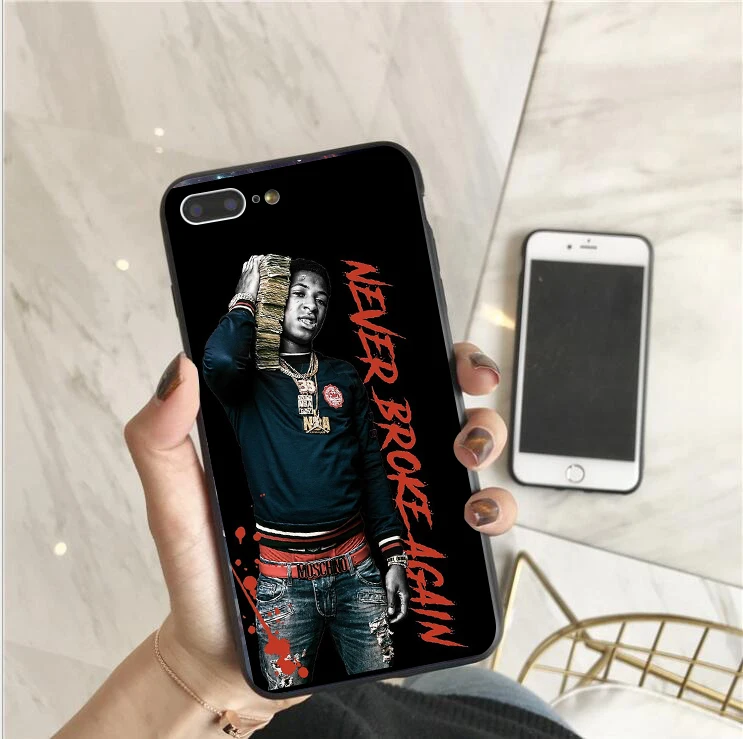 Чехол для iPhone X XR XS MAX Never Broke снова YoungBoy Pop rapper чехол для iPhone 11 6S 7 8Plus Мягкий силиконовый чехол - Цвет: TPU
