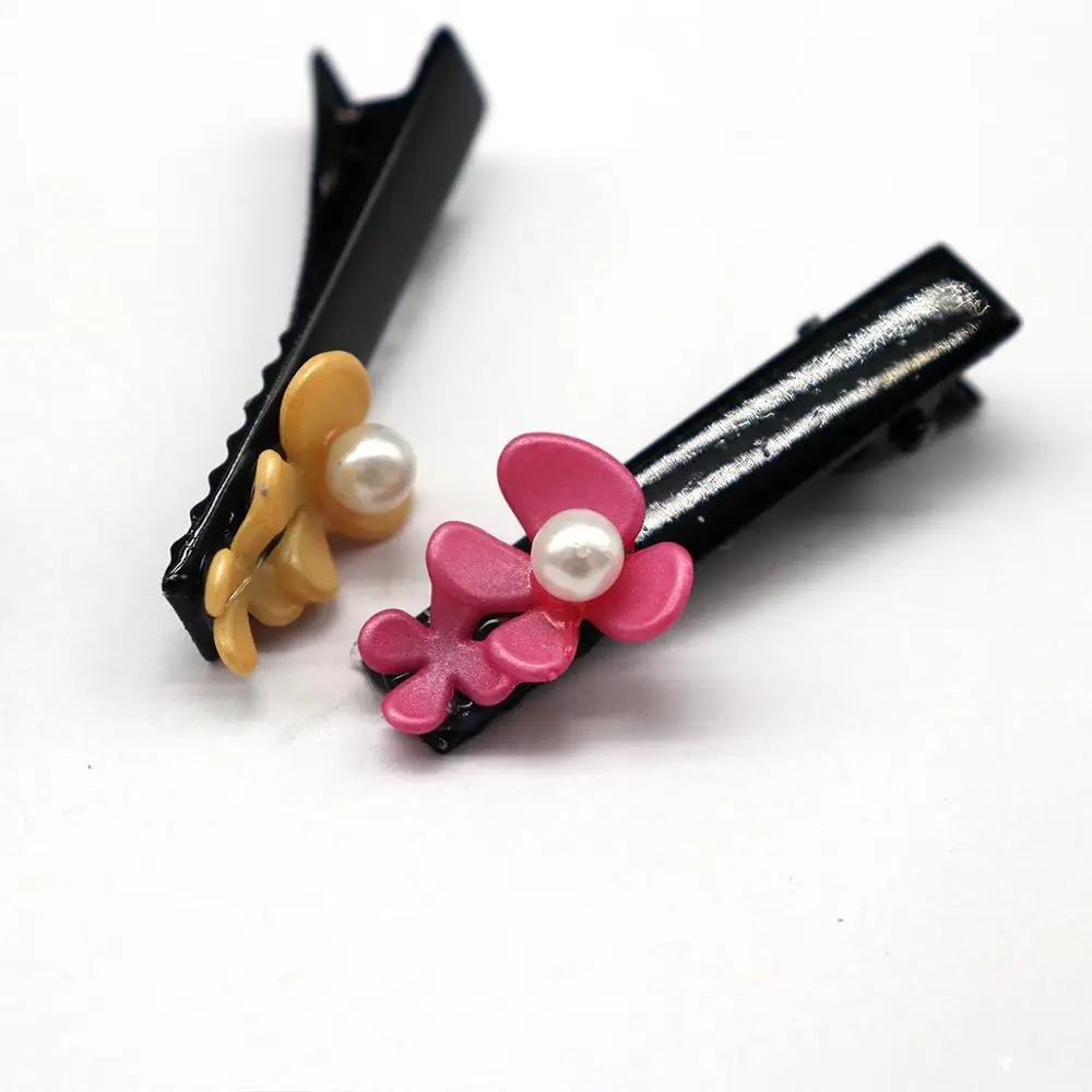 4 шт./компл. заколки для волос с милыми жемчужными цветами девочек и детей