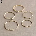 Кольцо женское длиной выше костяшек, 5 шт.компл., 70%