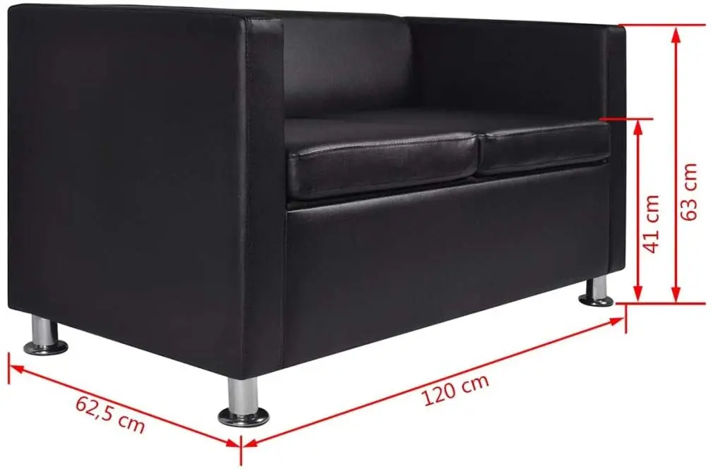 Диван из искусственной кожи угловой диван на 2 места стул для ног мебель гостиной