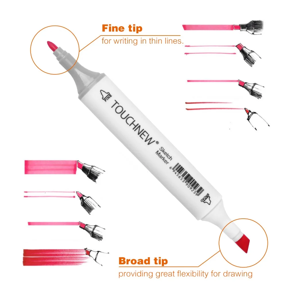 

Art Drawing Marker Pen , 40 60 80 168 Colors Alcohol Graphic Art Sketch Twin Marker Pens Gift Sketchbook For Painting