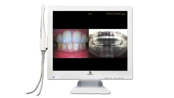 

Support share X-Ray picture from computer to monitor Aicreate A3M-X CE ISO Wifi teeth Intraoral Endoscope Camera With Monitor