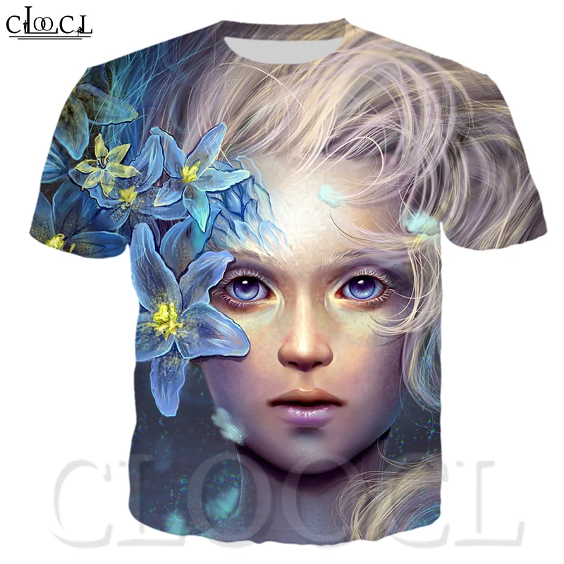 

CLOOCL 3D Print Wild Fashion T-shirt Popular New Sexy Girl Print Short Sleeve Harajuku Style Casual T Shirt Tops Streetwear
