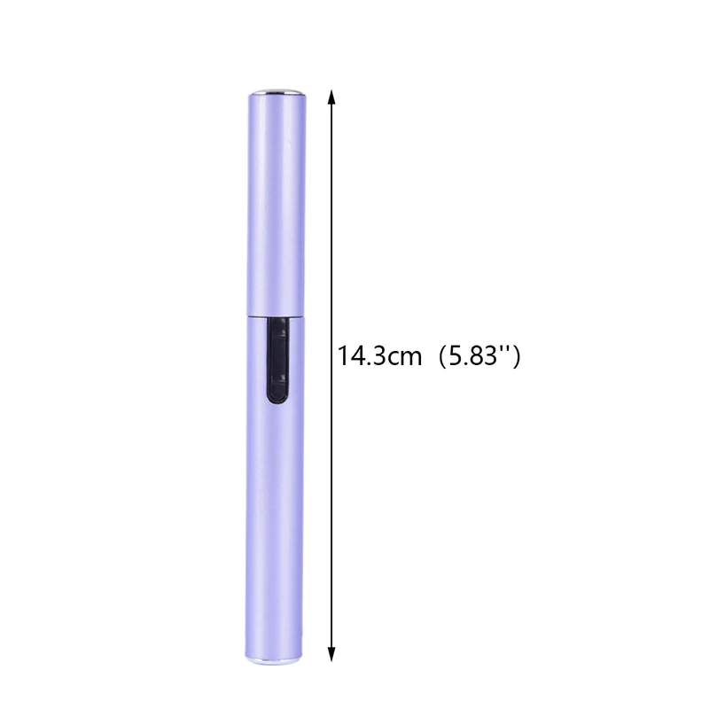 

Purple/Pink Electric Pen Style Portable Long Lasting Heated Eyelash Curler Eye Lashes Makeup Tool Without Battery