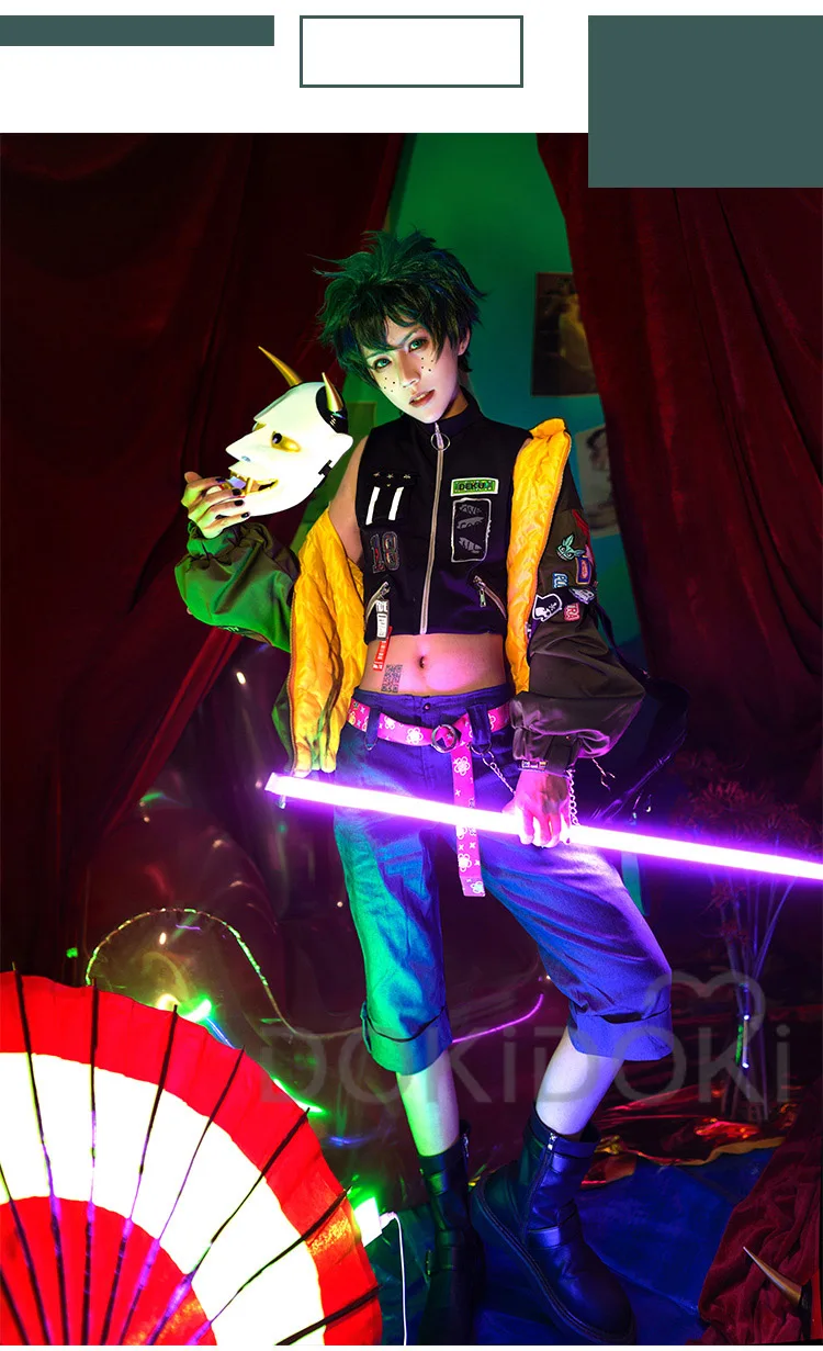 DokiDoki-SR Anime Cosplay Boku No Hero Academia / My Hero Academia Cosplay Izuku Midoriya Cosplay Costume Doujin Deku Costume