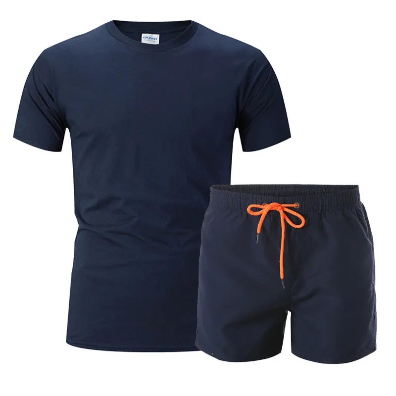 

Calas casuais esportivas de vero 2021, cales de fitness + T-shirt de duas peas