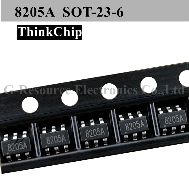 

Микросхема защиты литиевой батареи 8205A SOT-23 8205 SMD, оригинальная, 20 шт.