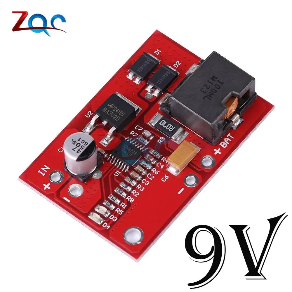 9V 1 ячейка 1S литиевое зарядное устройство аккумулятора зарядка 3,7 V 4,2 V CN3791 MPPT солнечная панель регулятор плата контроллера высокое частотное сопротивление двойной МОП-трубка модуль - Цвет: 9V