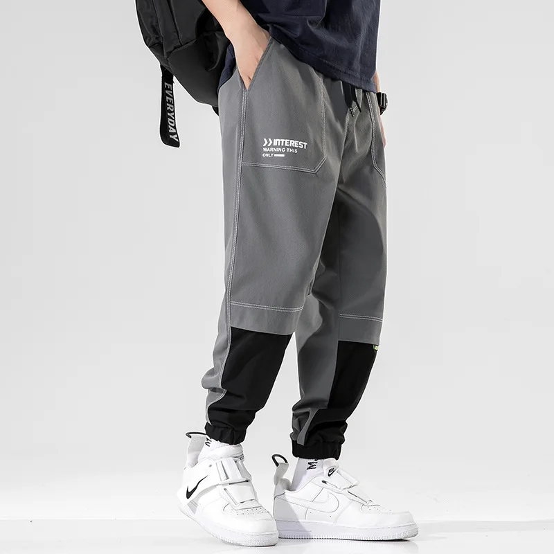 

2021 spring and summer new men's casual pants trend loose men's sports pants casual pants fashion men's pants