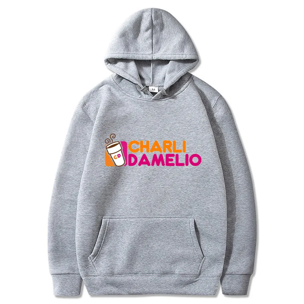 

Charli Damelio Merch Hoodies Sweatshirts Men/women Fashion Ice Coffee Splatter Pullovers Unisex Costume Tracksuit Oversized