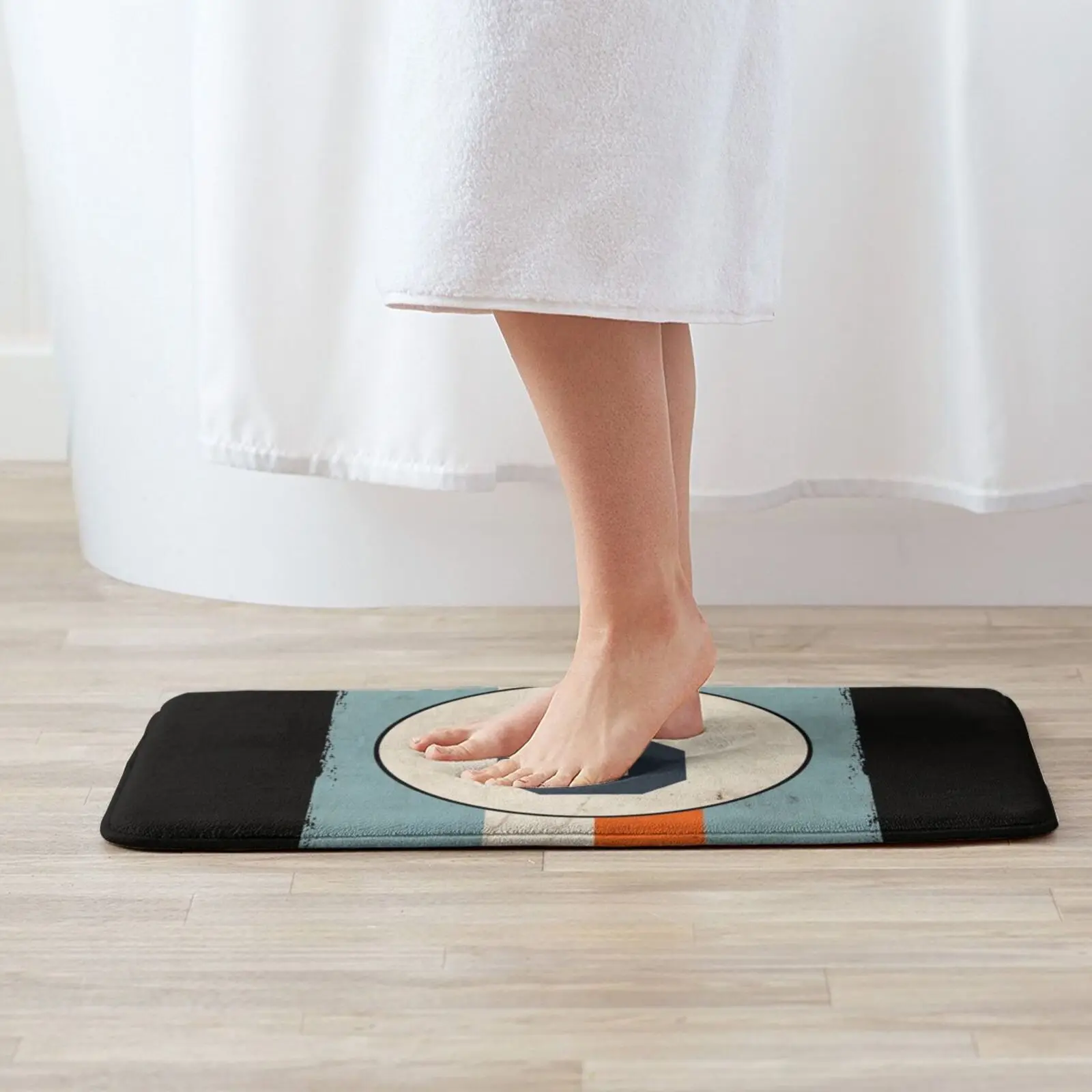 Гоночный коврик в стиле ретро Мягкий Нескользящий ковер полоску для мотоспорта