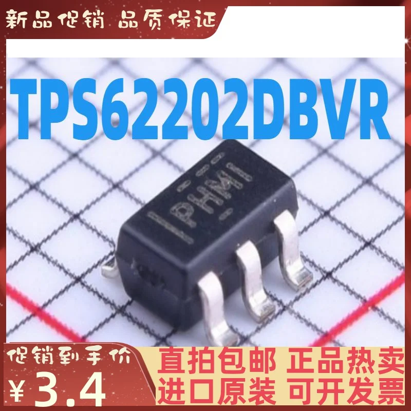 

Free shipping TPS62202DBVR SOT23-5 PHMI 10PCS