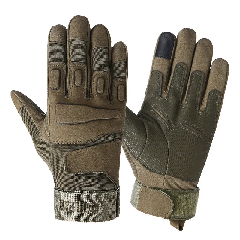 

Tactical long finger plus velvet long finger tactical cycling outdoor sports anti-cut mountaineering fitness gloves