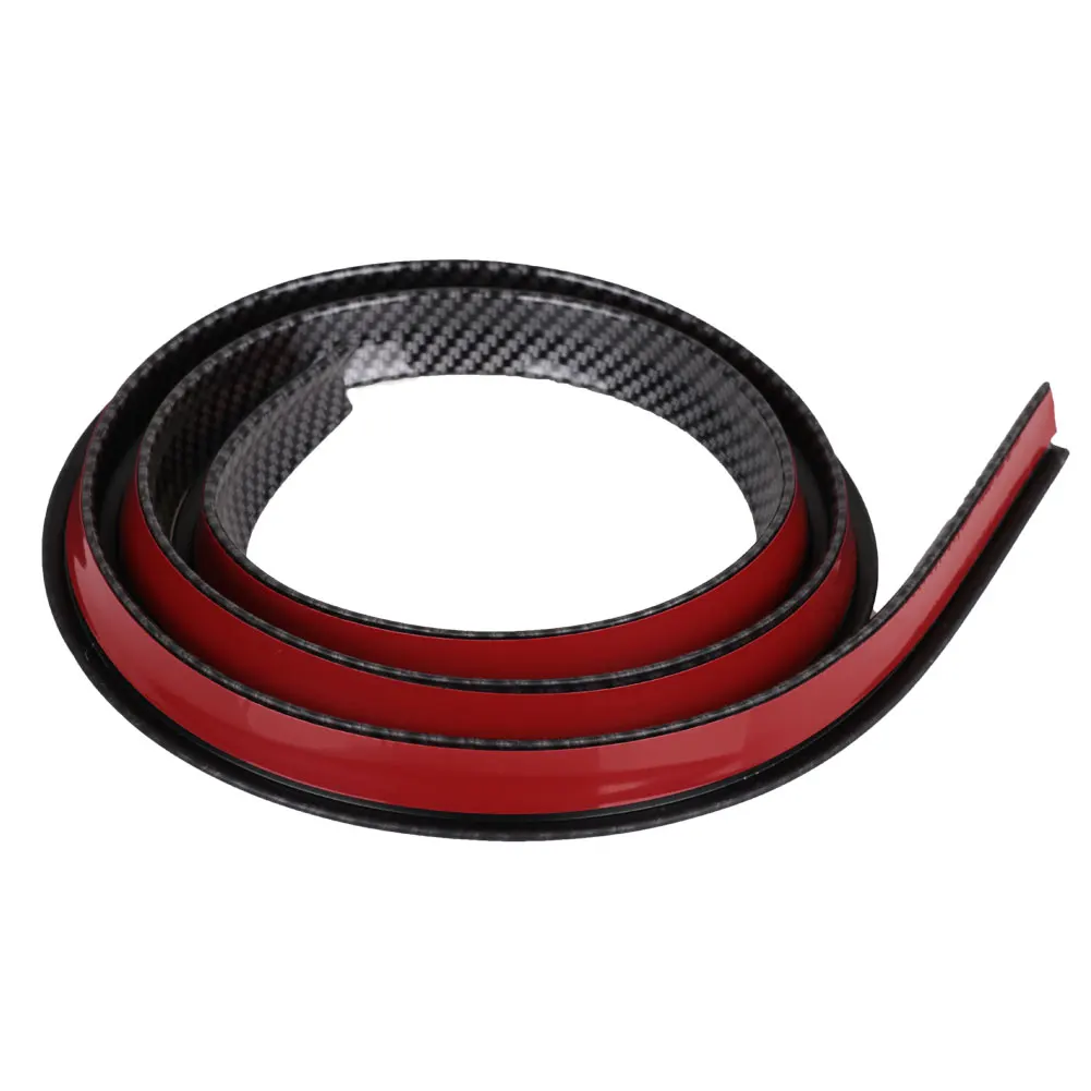 

New Hot 1.5M Universal Car SUV Wheel Rubber Eyebrow Protector Lip Arch Trim Fender Protector Strip Carbon Fiber Decorative Strip