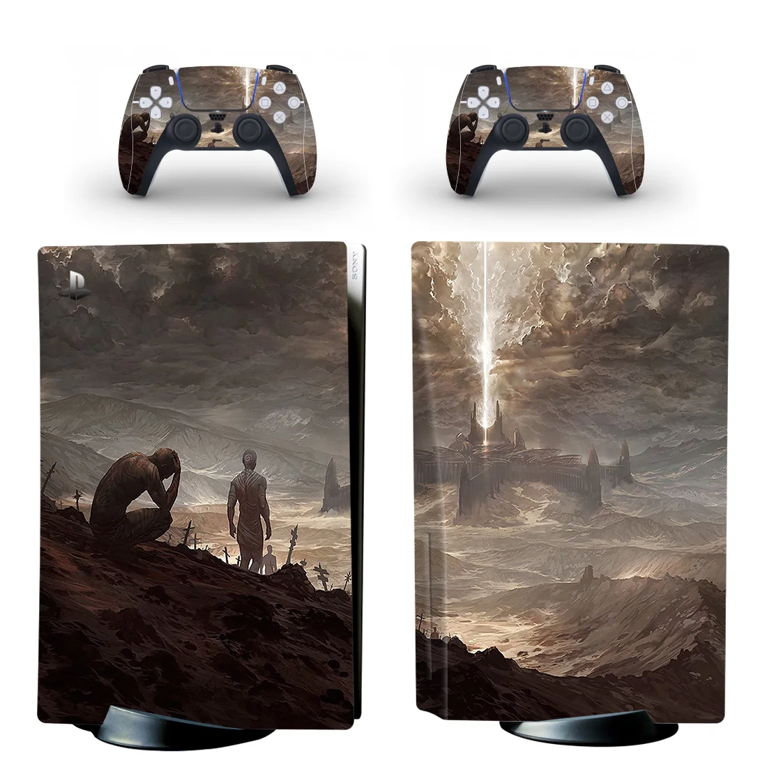 

Fight Style PS5 Disc Edition Skin Sticker for Playstation 5 Console & 2 Controllers Decal Vinyl Protective Skins Style 1