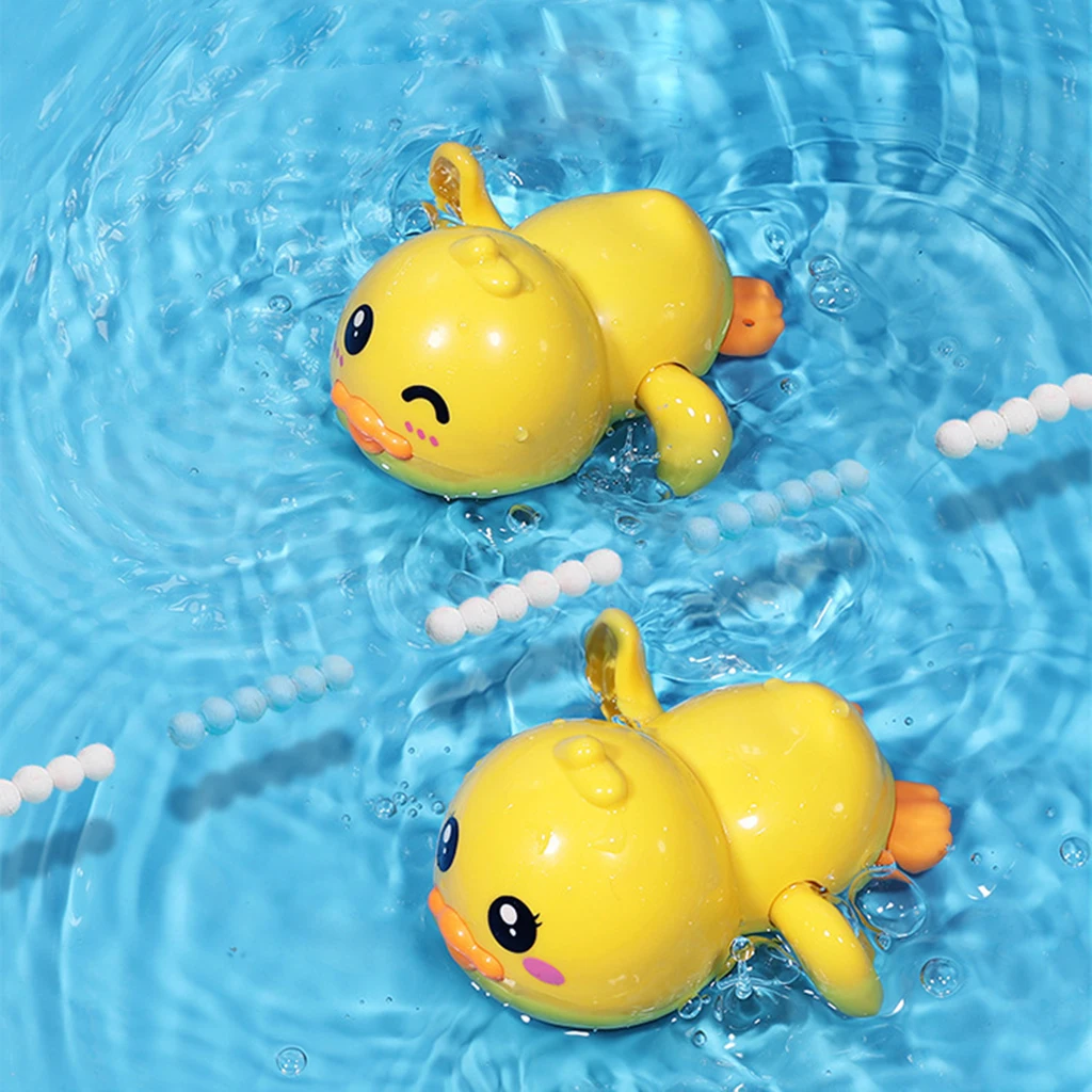 

Заводная плавающая желтая утка, плавающая игрушка для купания, для купания, летние надувные бассейны, сувениры Вечерние