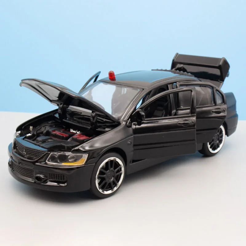 Модель полицейского автомобиля Lancer EVO IX 9 X 10 модель имитация звука подсветка