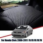 Кожаный коврик для багажника автомобиля Honda Civic 2006-2011, коврик для багажника, коврик для багажника Civic, подкладка для груза, скользящая задняя Вставка FA FD FG FK FN, коврик для вкладыша CSX