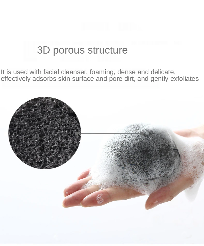 3/10pcs Exfoliator Cleanse Konjac Sponge Natural Konnyaku Puff Face Wash Cleaning Esponja Maquiagem Makeup |