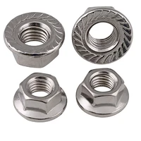 m4 m5 m6 m8 m10 m12 hex serrated flange nuts lock nut din 6923 a2 304 stainless for metric coarse bolts screws m3 m12