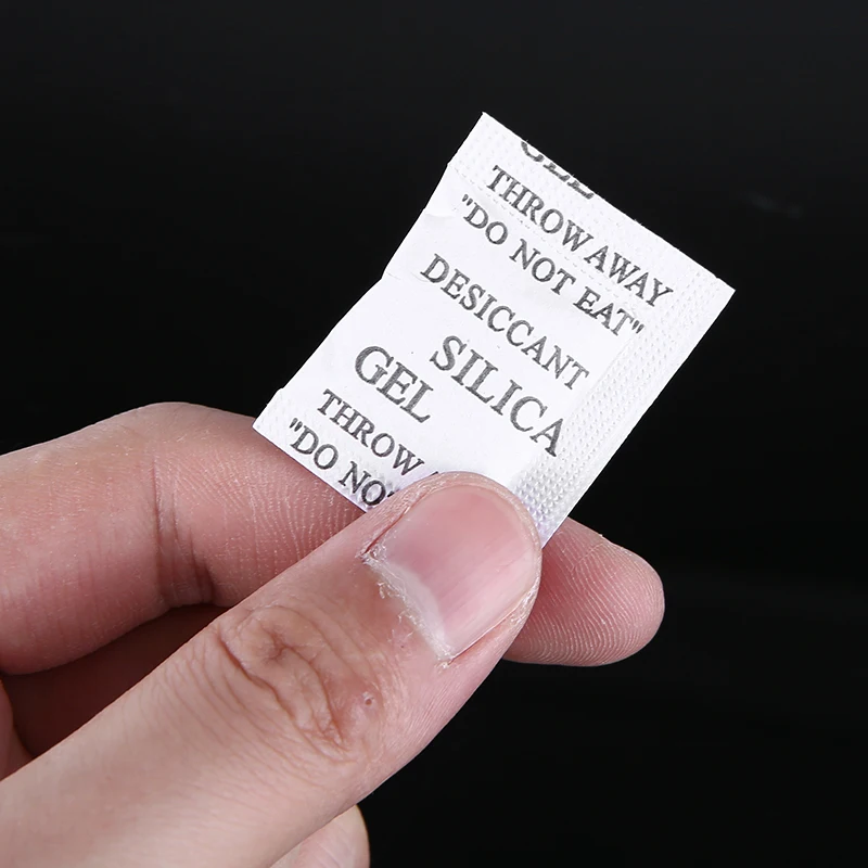 100 упаковок нетоксичный осушитель из силикагеля 1 г | Дом и сад
