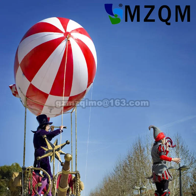 

inflating airship balloons helium for advertising，inflatable promotion giant PVC flying helium blimp airplane balloon