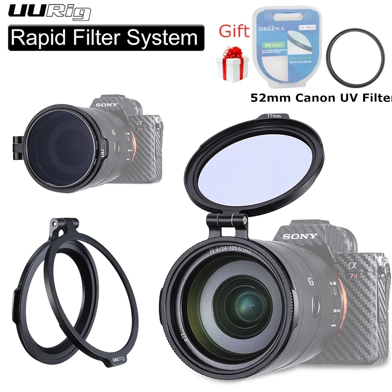 ND фильтр быстросъемное кольцо аксессуар для камеры DSLR Быстрый переключатель