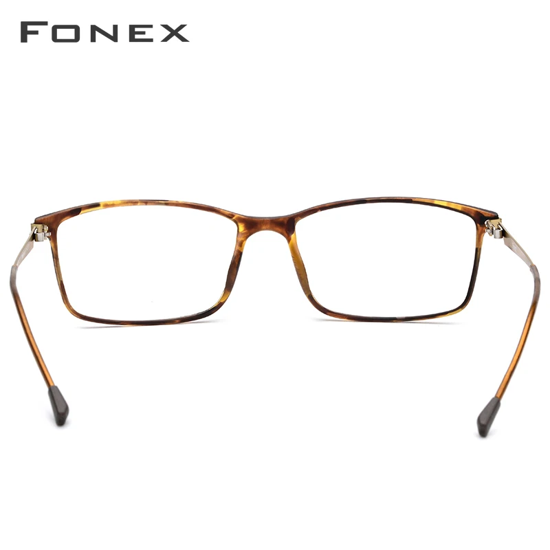 FONEX TR90 сплав стекло es оправа для мужчин Близорукость глаз Стекло рецепт оправы для очков корейские Безвинтовые оптические очки 9855