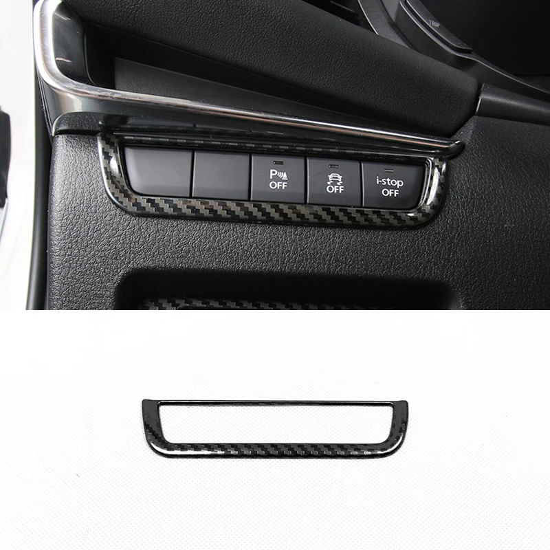 

For Mazda 3 2019 2020 Stainless steel Car Headlamps Adjustment Switch Cover Trim Sticker Car Styling Accessories 1pcs