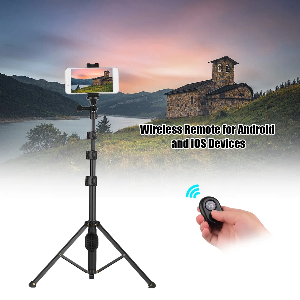 2 в 1 Телефон Штатив монопод для селфи палка растяжимый высота Беспроводной