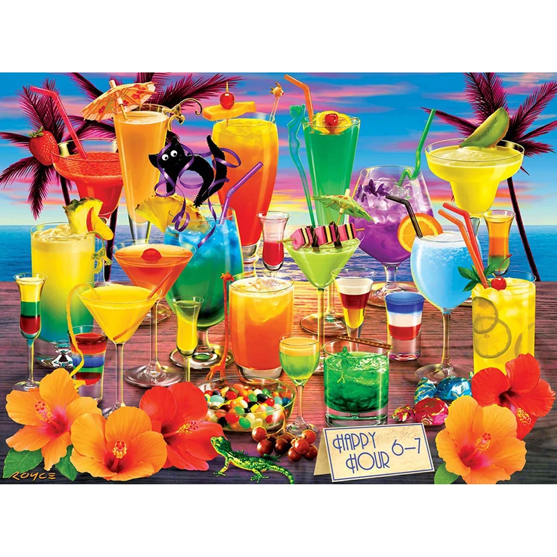 

Full Square/Round Drill 5D DIY Diamond Painting "Fruit Juice" 3D Rhinestone Embroidery Cross Stitch 5D Home Decor
