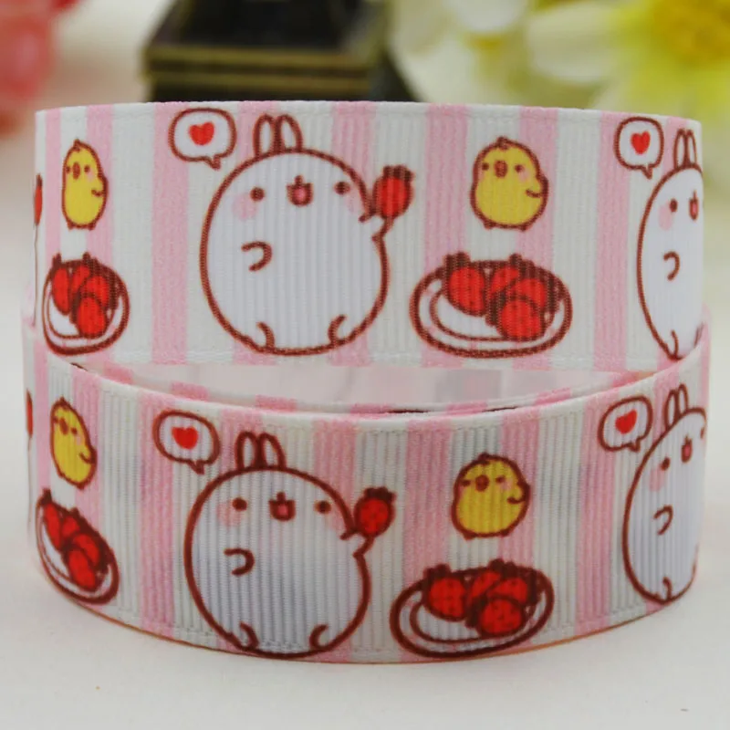 7/8 '✢ мм 1&quot 25 1-1/2 &quot38 3&quot 75 Molang мультфильм печатных полушерстяной лентой