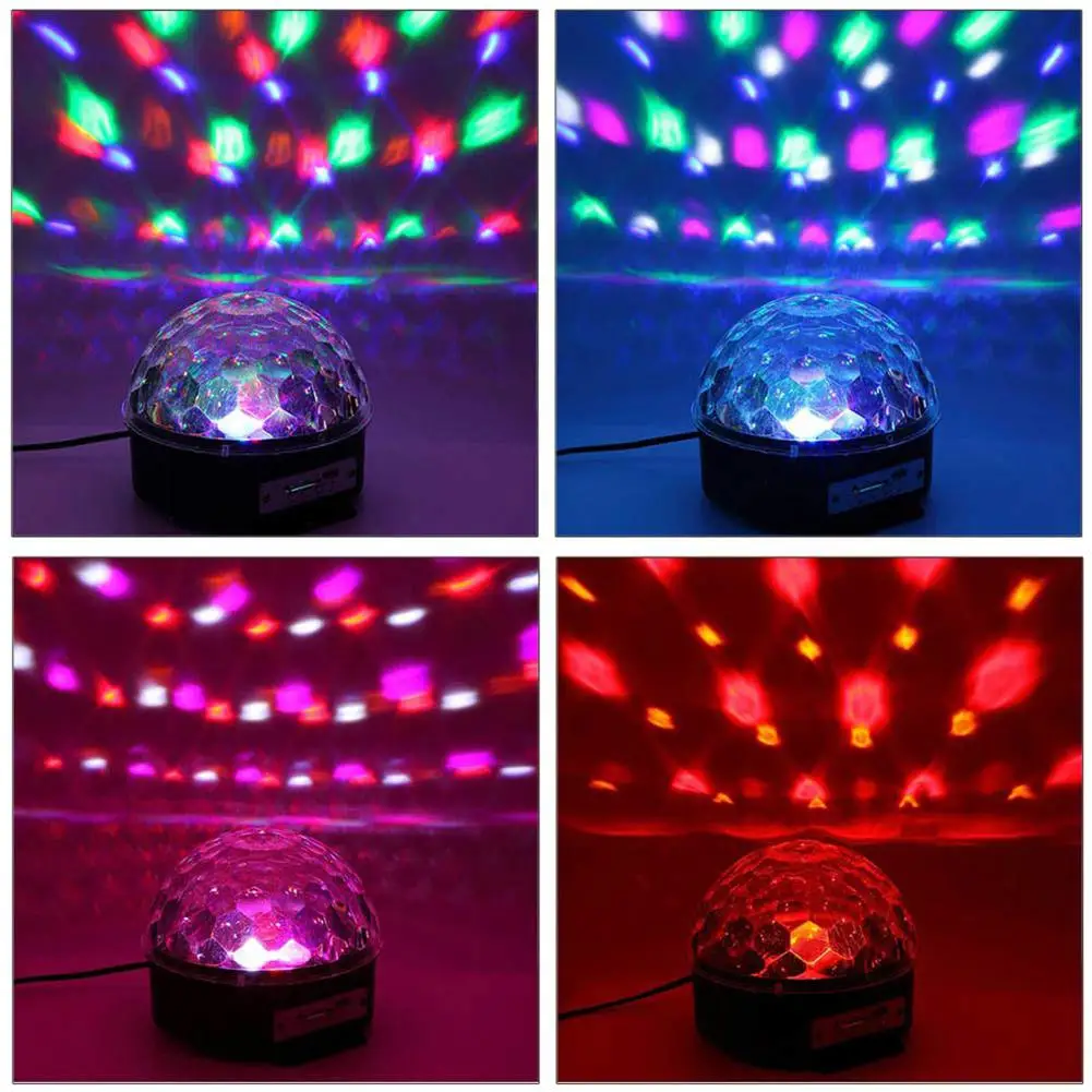 Диско шар с управлением Vioce MP3 вечерние DJ светильник s Bluetooth 6 Вт RGB Светодиодная
