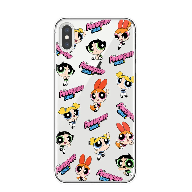 T6994 Симпатичные Powerpuff девушки полицейский INS телефон чехол для iPhone 11 Pro XS Max X XR 8 7 6 6S Plus 5s SE Мультфильм прозрачный ТПУ Fundas - Цвет: T6994