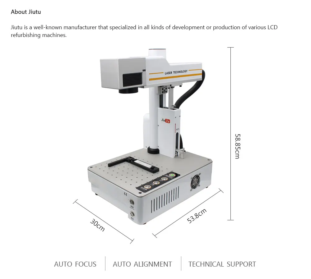 Волоконный лазер отделяющий для iPhone 11 11Pro Max 8G XS задняя крышка ремонтная машина