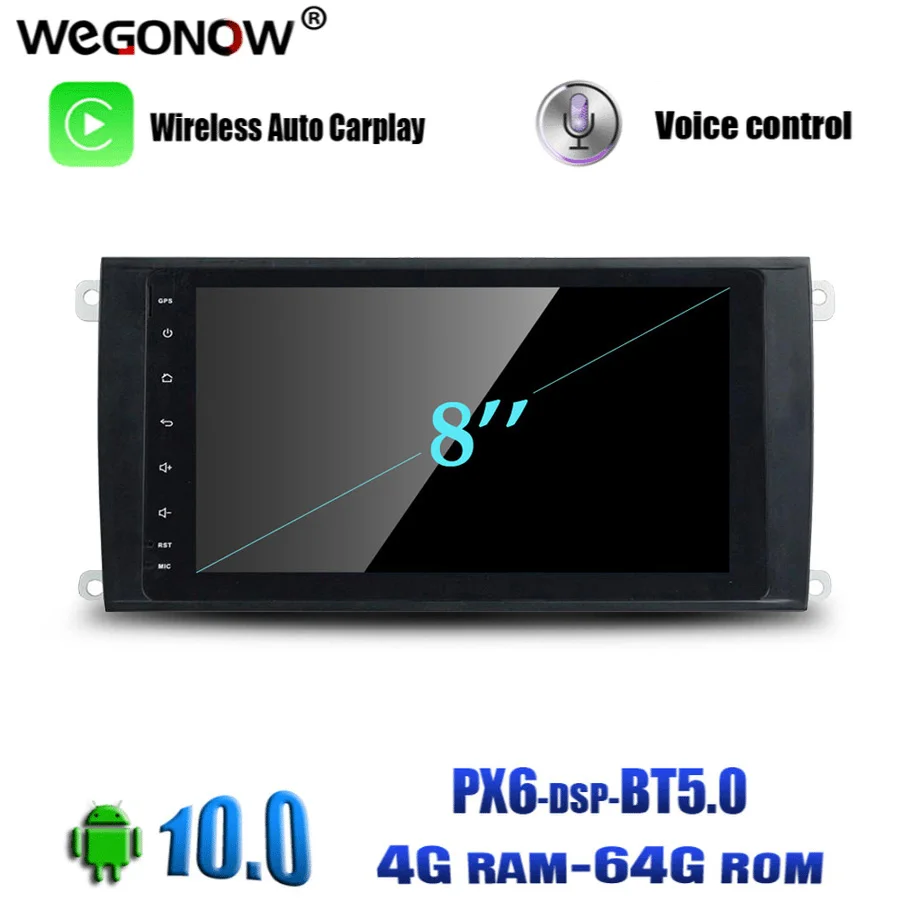 DSP Android 10 0 4G Оперативная память 64G Встроенная 8 Core dvd плеер для автомобиля Wi Fi Bluetooth5.0