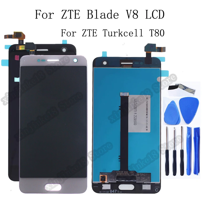 

For ZTE Blade V8 Turkcell T80 BV0800 LCD Display Touch Screen Digitizer Assembly replacement For ZTE V8 Phone Parts Repair kit