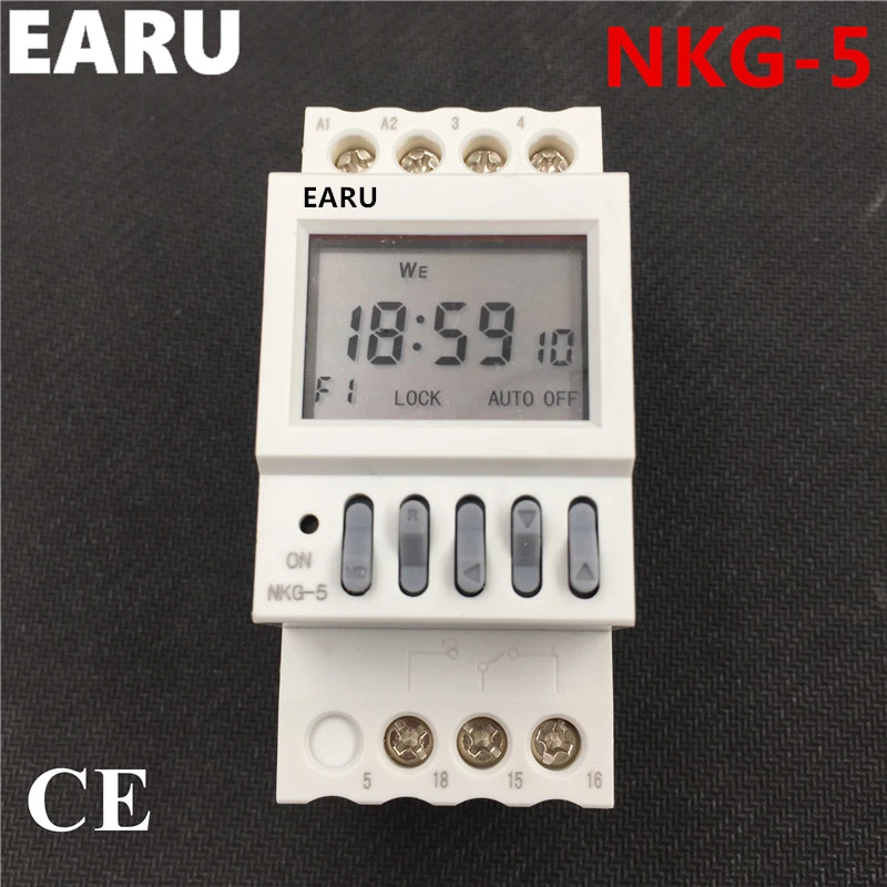 

NKG-5 NKG5 Dual Channels Output Digital Microcomputer Time Switch Relay Timer Street Lamp Controller Month Year Cycle Delay