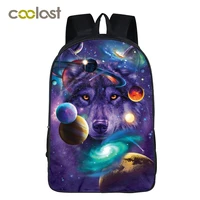 galaxy backpack for teenage girls boys universe space children school bags mochila feminina wolf book bag women men leisure bag