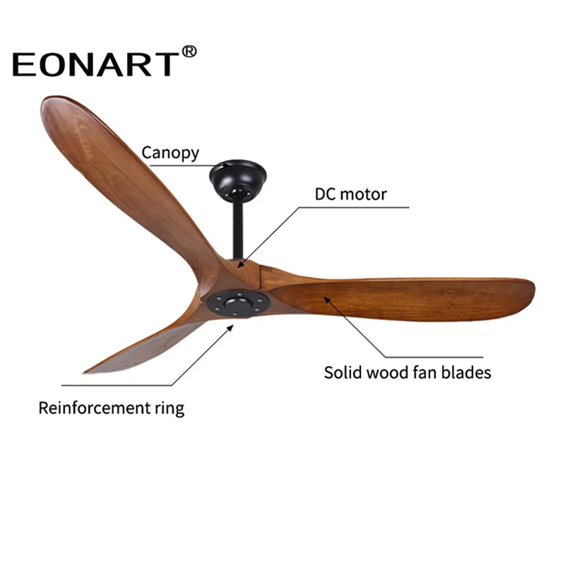 52 дюймов современные декоративные двигатель постоянного тока потолочный